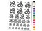 Winding Striped Snake Temporary Tattoo Water Resistant Fake Body Art Set Collection